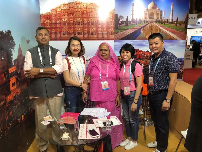 India Karni at an international tourism fair