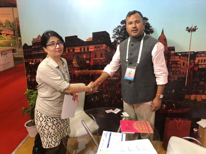 India Karni at an international tourism fair
