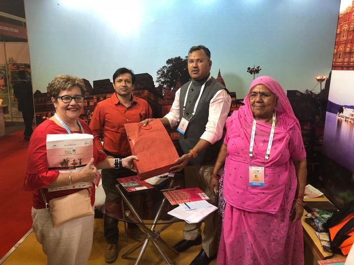 India Karni at an international tourism fair