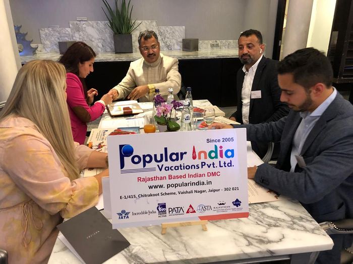 India Karni at an international tourism fair