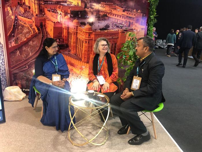 India Karni at an international tourism fair