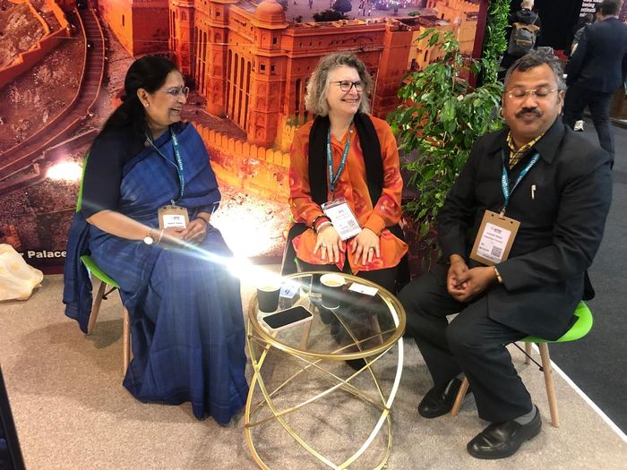 India Karni at an international tourism fair