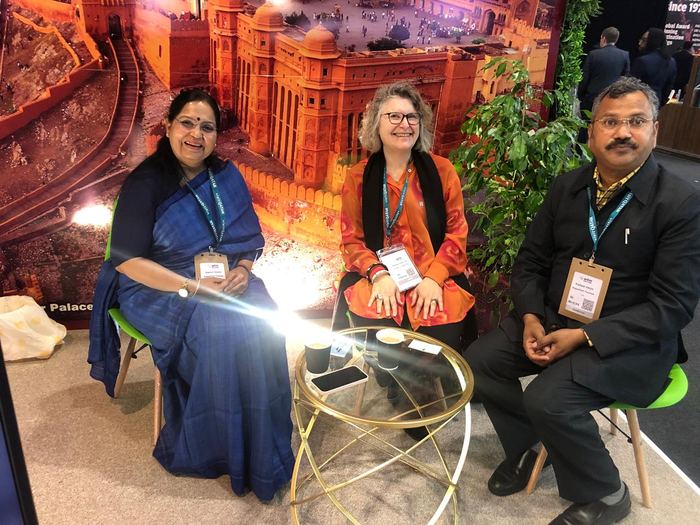 India Karni at an international tourism fair