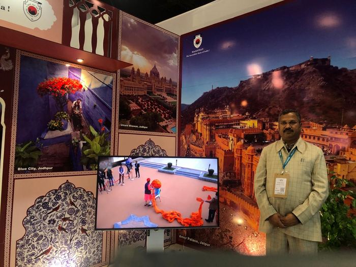 India Karni at an international tourism fair