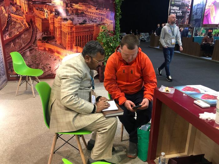 India Karni at an international tourism fair