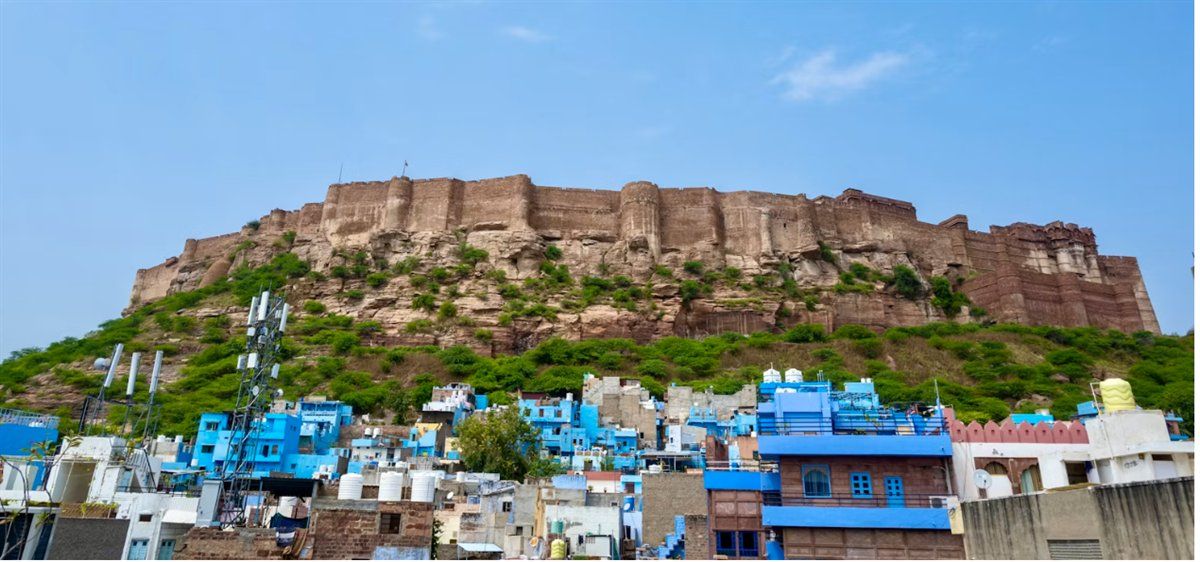 The blue streets of Jodhpur, Rajasthan