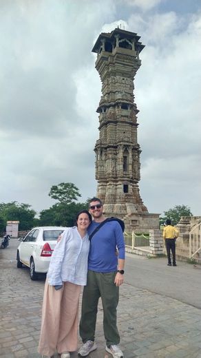 Simone and Valeria at Chittorgarh Fort