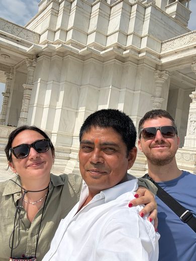 A selfie with Anand at the Birla Mandir, Jaipur