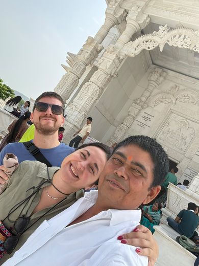 With Anand at the Birla Mandir, Jaipur